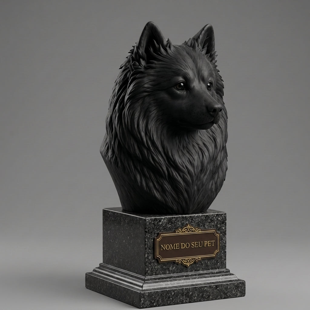 Personalized German Spitz Decorative Bust