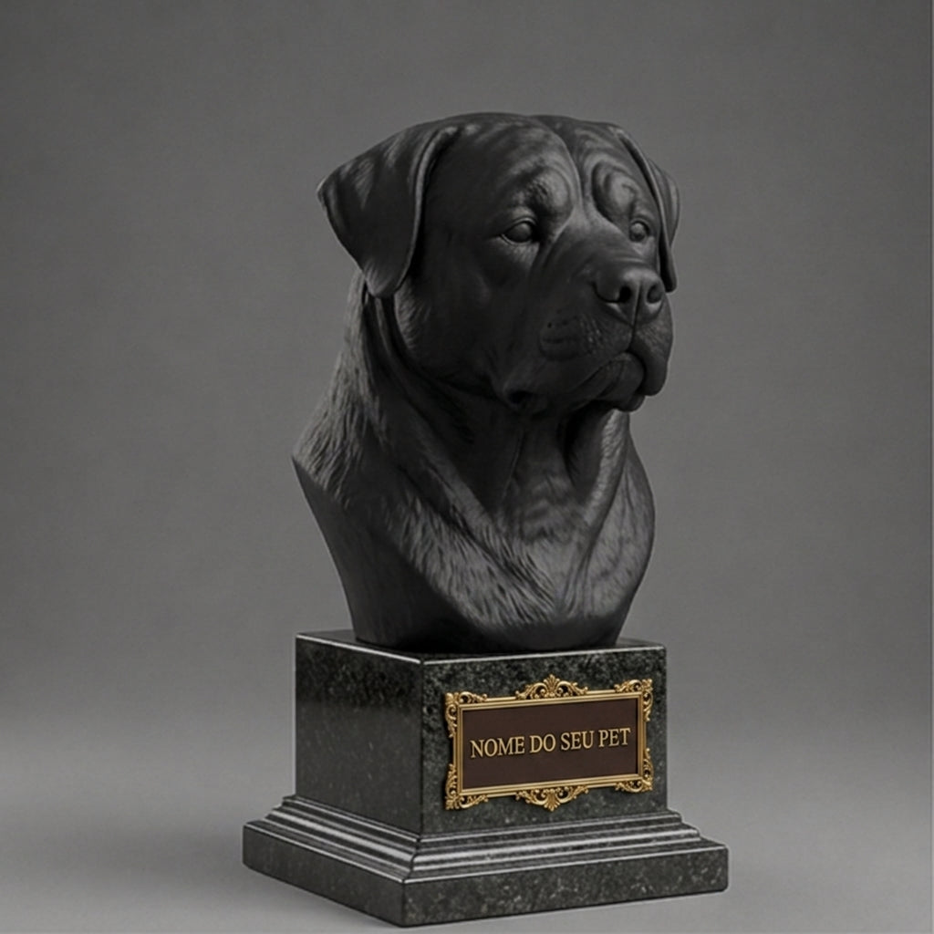 Personalized Rottweiler Decorative Bust