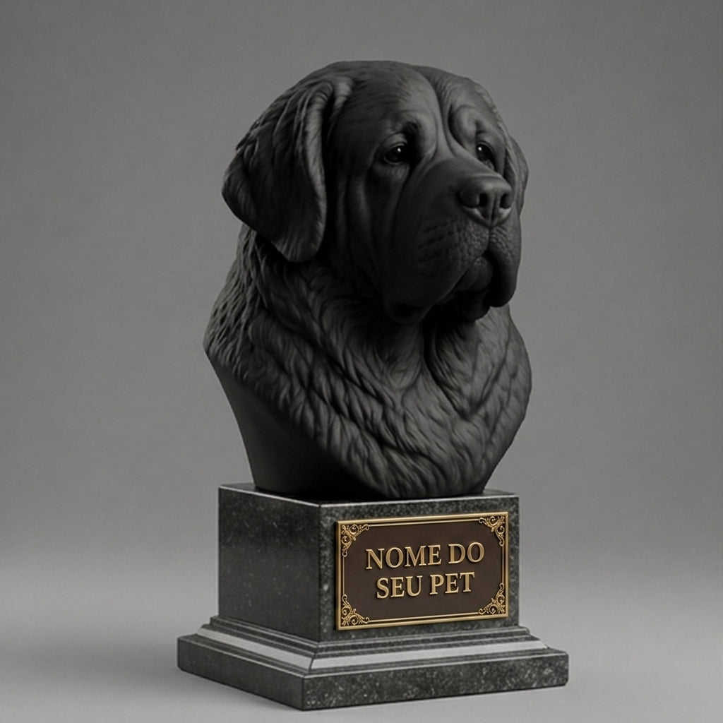 Personalized Saint Bernard Decorative Bust
