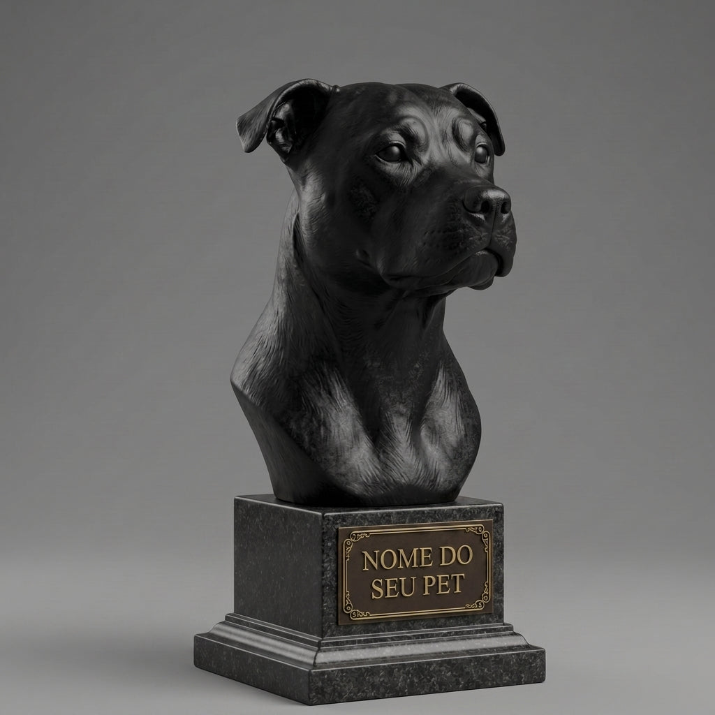 Custom Staffordshire Bull Terrier Decorative Bust