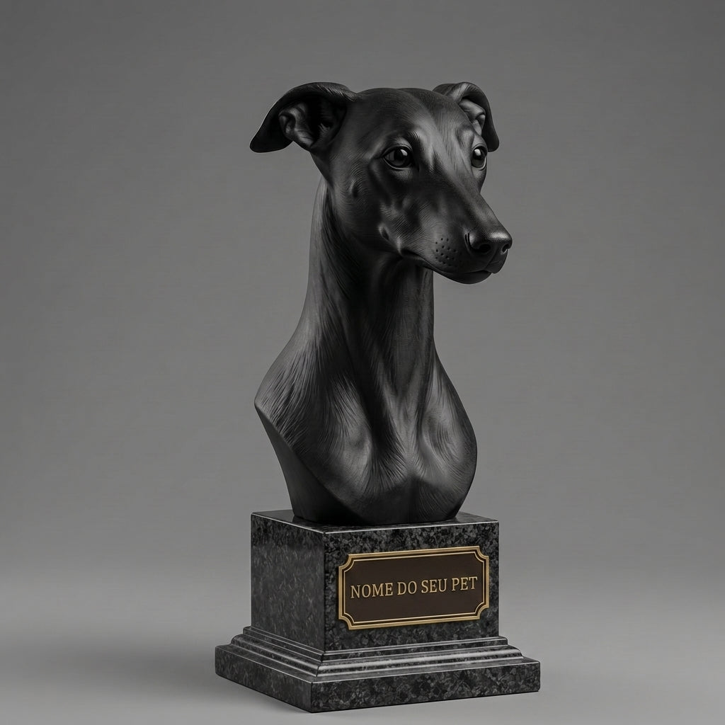 Personalized Decorative Whippet Bust