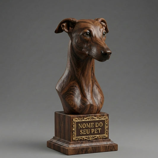 Personalized Decorative Whippet Bust