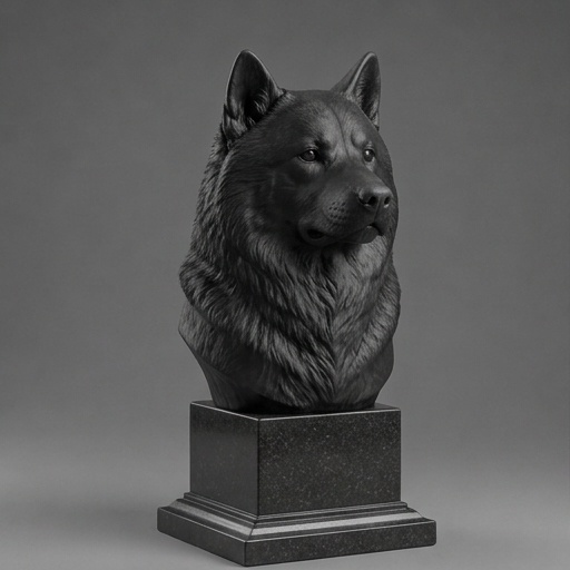 Personalized Alaskan Malamute Decorative Bust