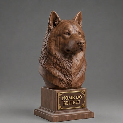 Personalized Alaskan Malamute Decorative Bust