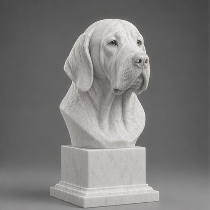Busto Decorativo Fila Brasileiro Personalizado | Escultura Artesanal em 7 Materiais (da sua escolha)
