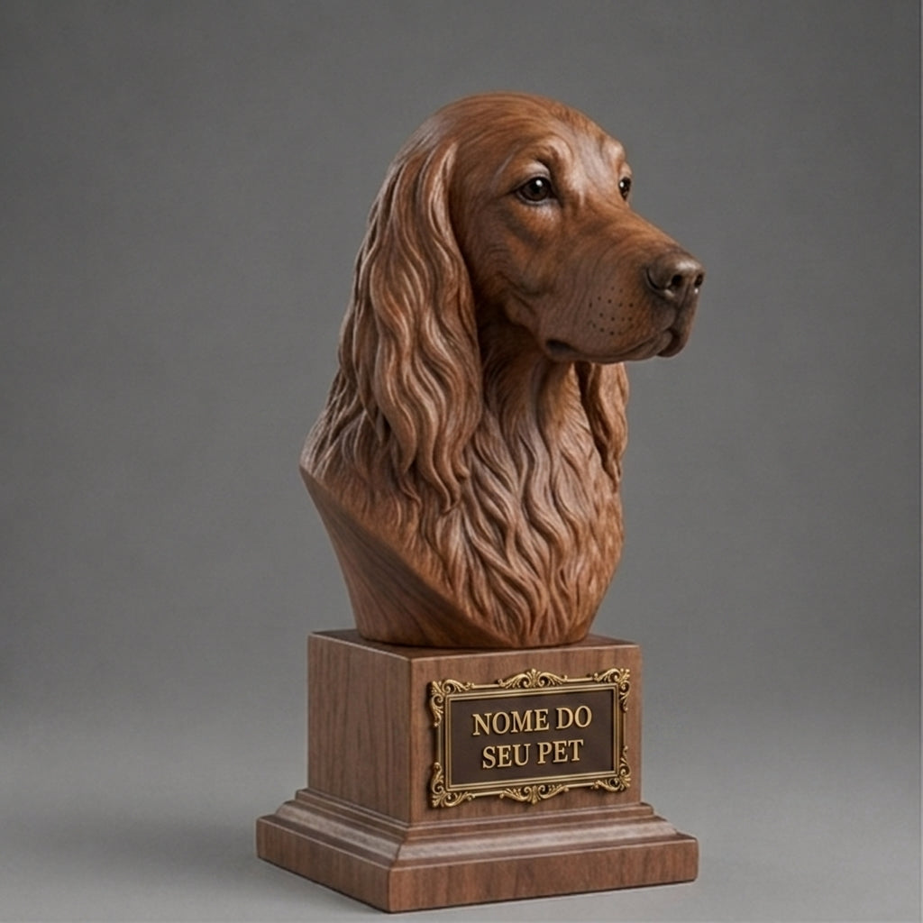 Custom Irish Setter Decorative Bust