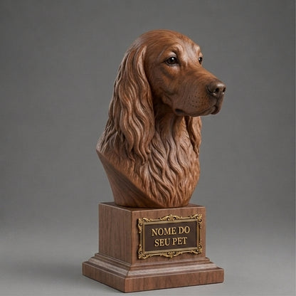 Custom Irish Setter Decorative Bust