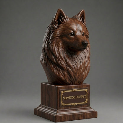 Personalized German Spitz Decorative Bust