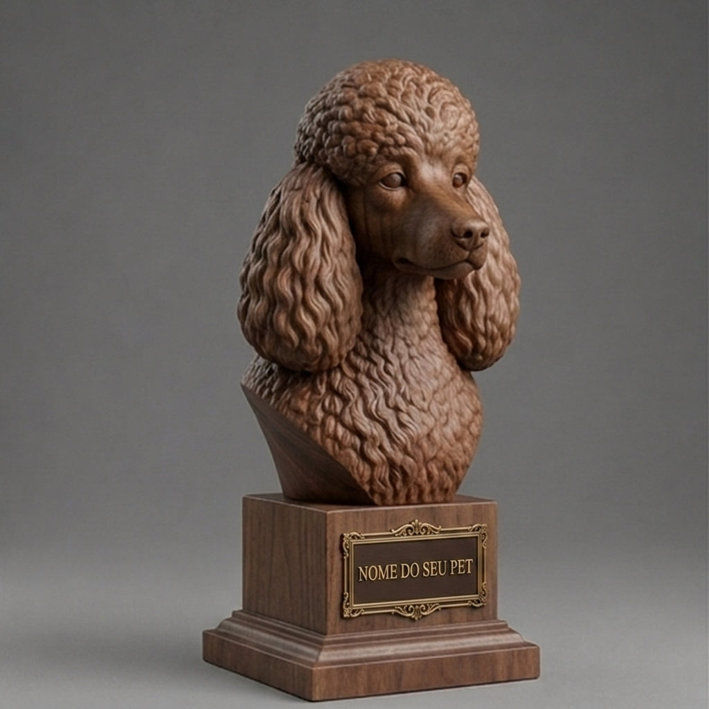 Personalized Poodle Decorative Bust