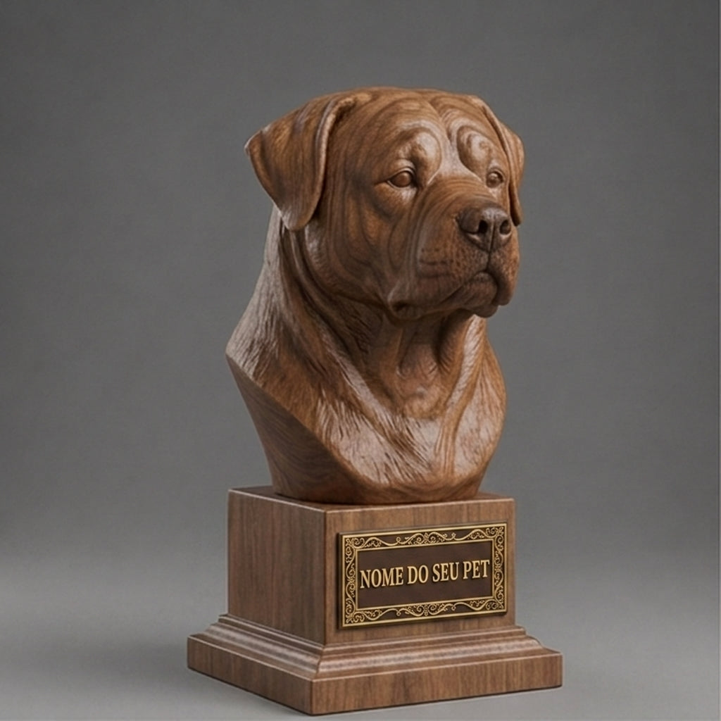Personalized Rottweiler Decorative Bust