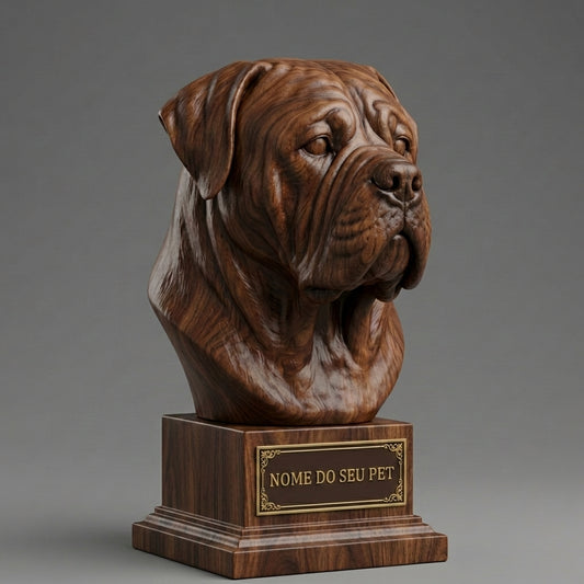 Custom Mastiff Decorative Bust