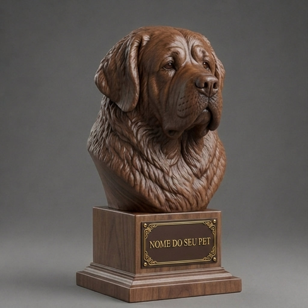 Personalized Saint Bernard Decorative Bust