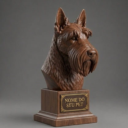 Customizable Decorative Scottish Terrier Bust