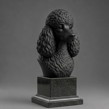 Busto 057-poodle - Preto Carbono