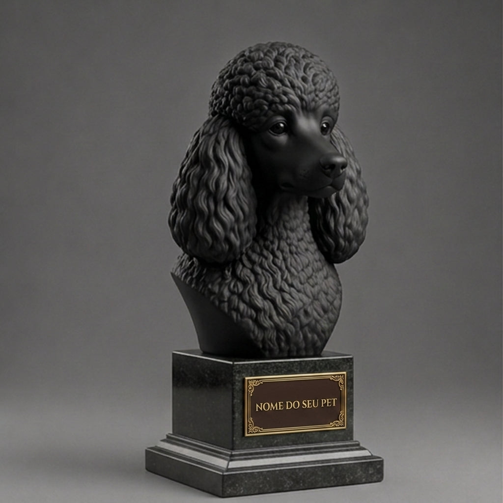Personalized Poodle Decorative Bust