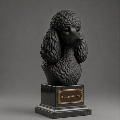 Personalized Poodle Decorative Bust