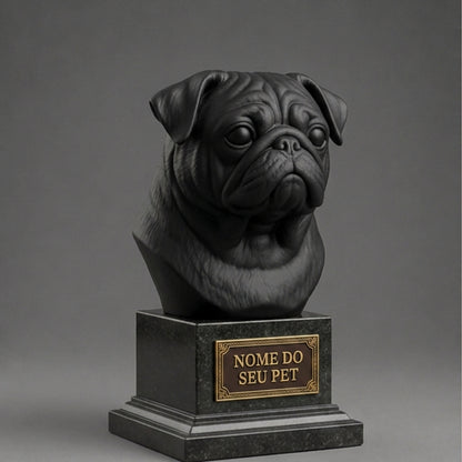 Personalized Pug Decorative Bust