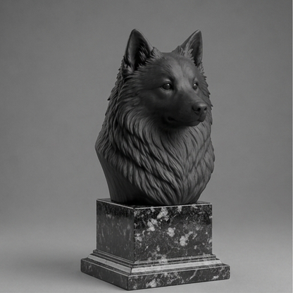 Busto 061-samoyed - Preto Carbono