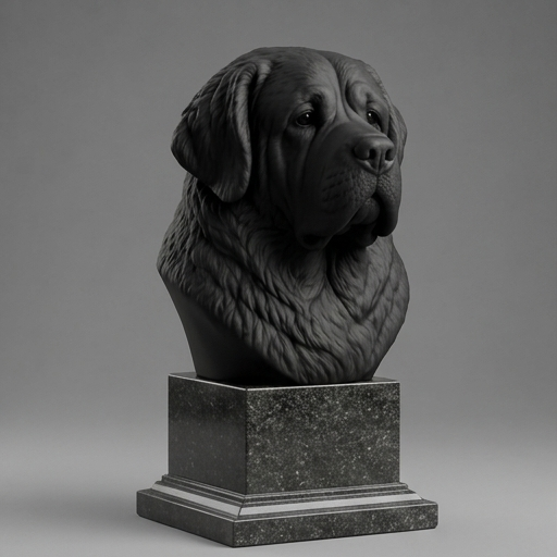 Busto 063-saint-bernard - Preto Carbono