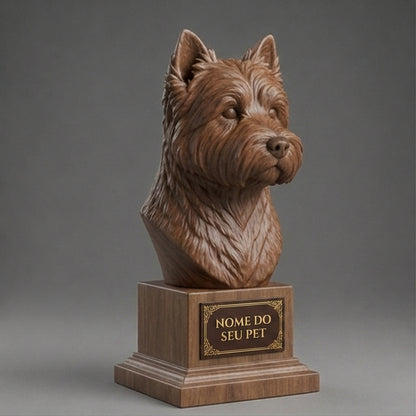 Custom West Highland White Terrier Decorative Bust