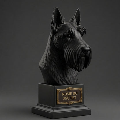 Customizable Decorative Scottish Terrier Bust