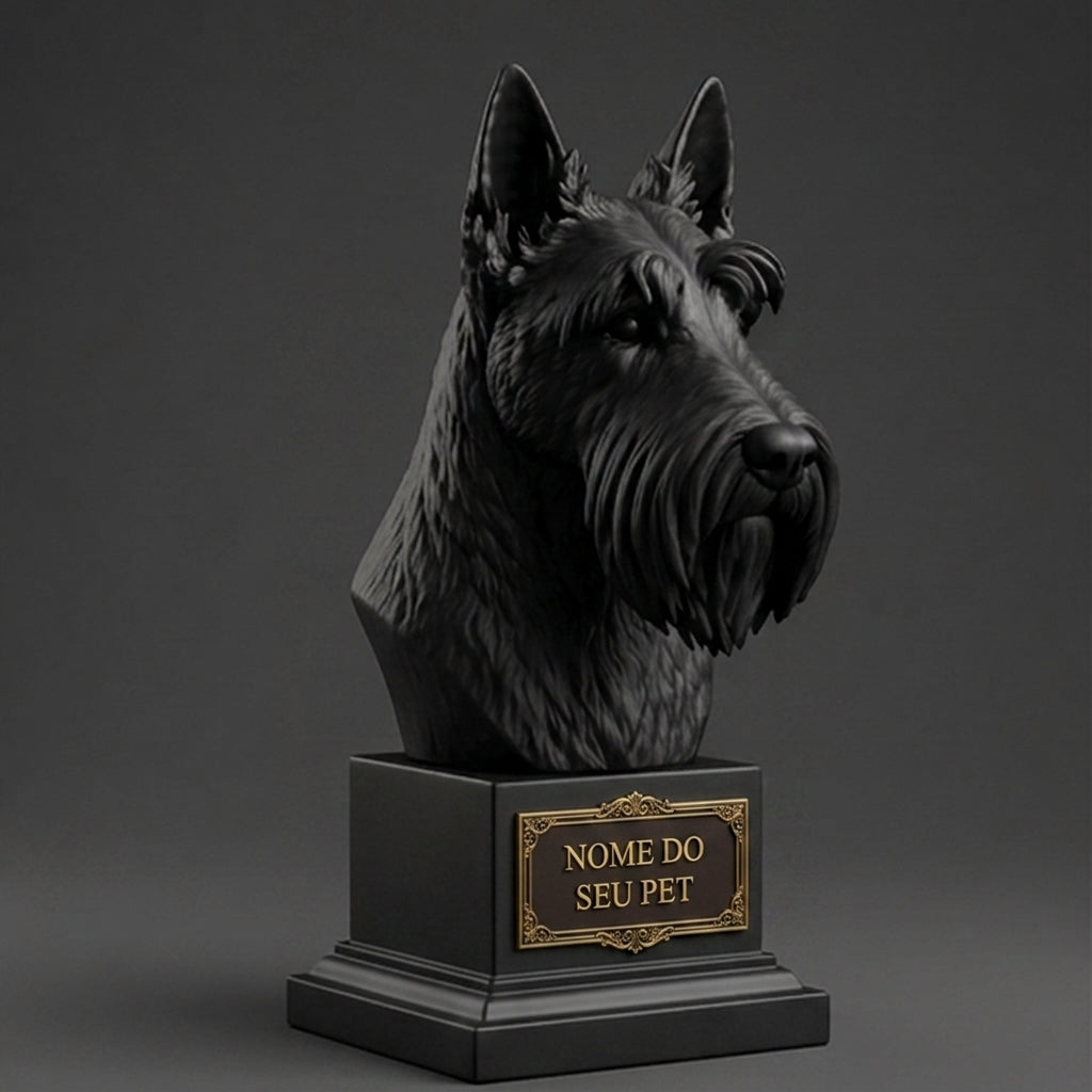 Customizable Decorative Scottish Terrier Bust