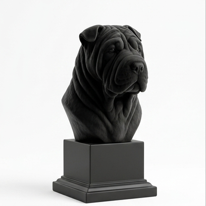 Busto 068-shar-pei - Preto Carbono