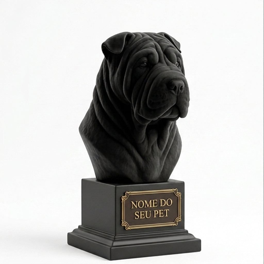 Custom Shar Pei Decorative Bust