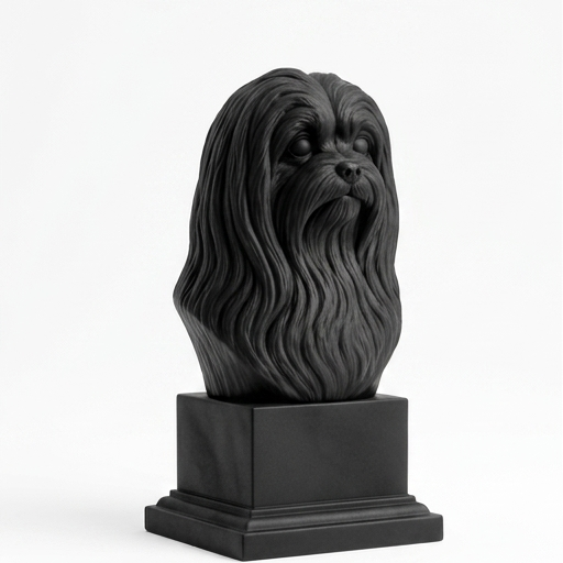 Busto 070-shih-tzu - Preto Carbono