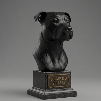 Custom Staffordshire Bull Terrier Decorative Bust