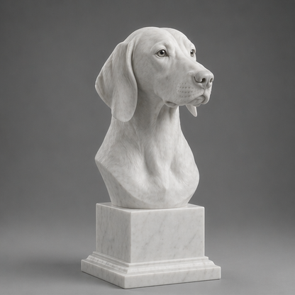 Busto Decorativo Tosa Inu Personalizado | Escultura Artesanal em 7 Materiais (da sua escolha)