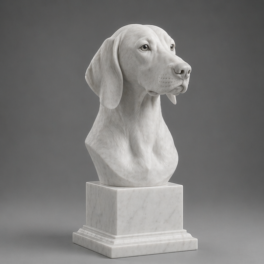 Busto Decorativo Tosa Inu Personalizado | Escultura Artesanal em 7 Materiais (da sua escolha)