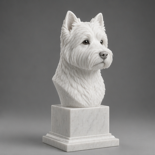 Busto Decorativo Vizsla Personalizado | Escultura Artesanal em 7 Materiais (da sua escolha)