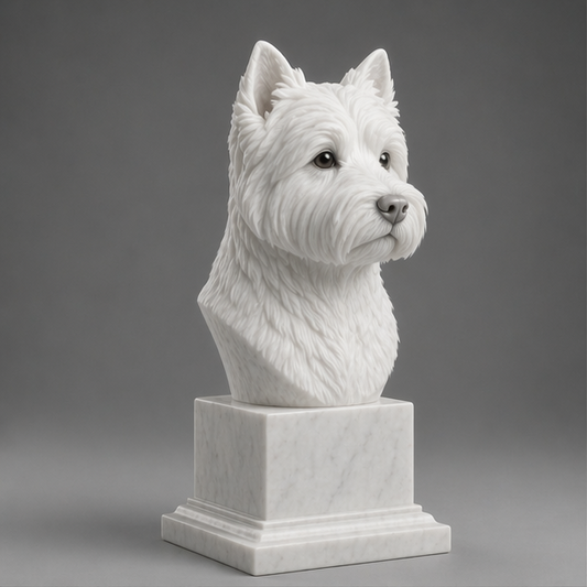 Busto Decorativo Vizsla Personalizado | Escultura Artesanal em 7 Materiais (da sua escolha)