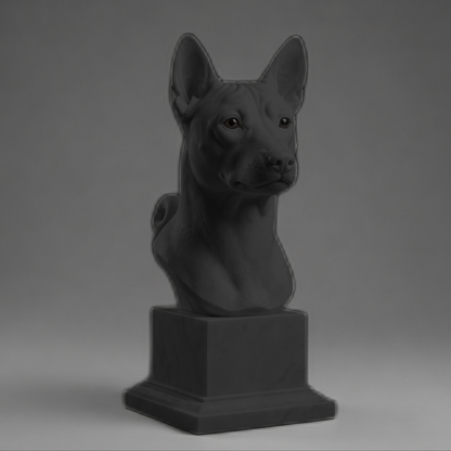 Busto Decorativo Weimaraner Personalizado | Escultura Artesanal em 7 Materiais (da sua escolha)
