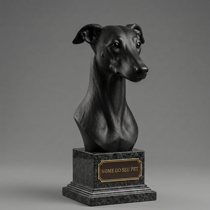 Personalized Decorative Whippet Bust
