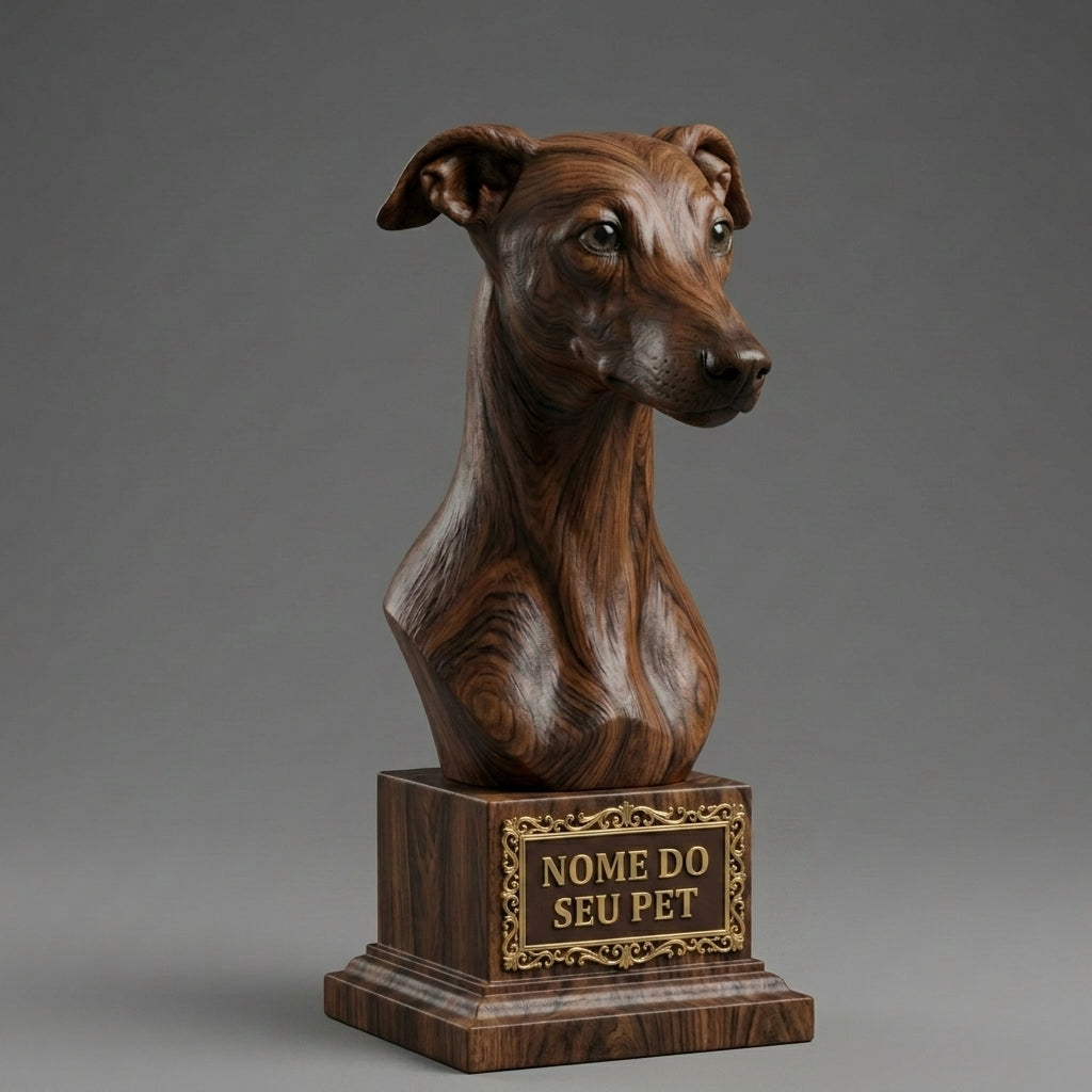 Personalized Decorative Whippet Bust