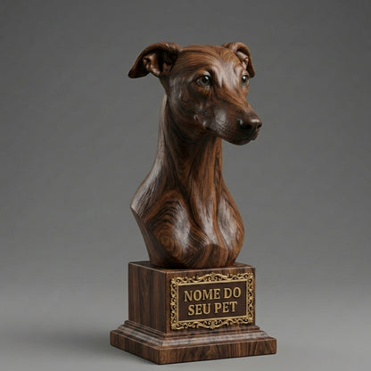 Personalized Decorative Whippet Bust