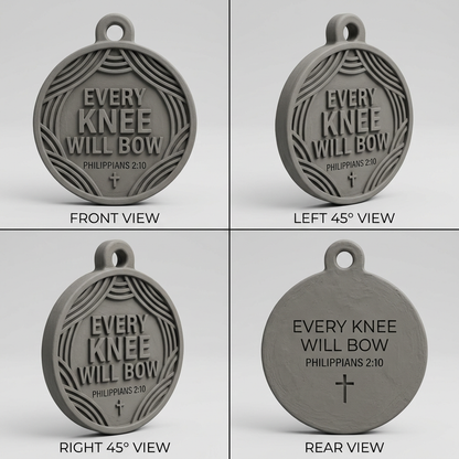 Adoration Medallion - Figure in Reverence