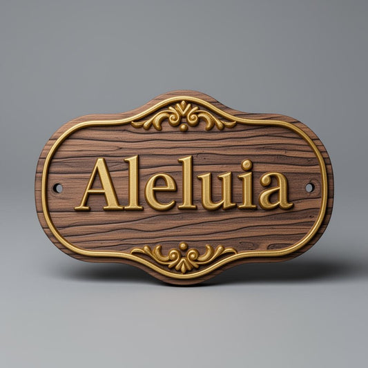 Placa Cristã Páscoa - Aleluia