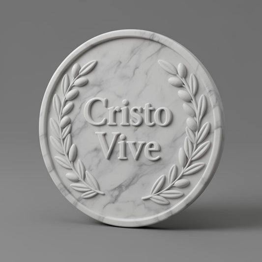 Placa Cristã Páscoa - Cristo Vive
