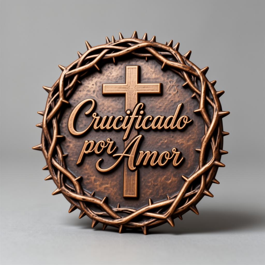 Placa Cristã Páscoa - Crucificado por Amor
