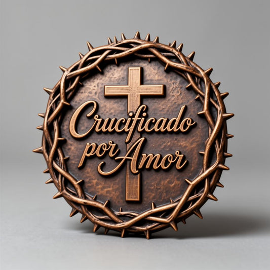 Placa Cristã Páscoa - Crucificado por Amor