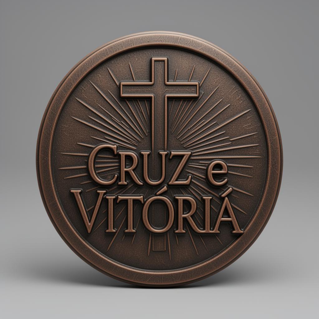 Placa Cristã Páscoa - Cruz e Vitória